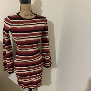 ALI & JAY Multicolor Striped Long Sleeve Dress